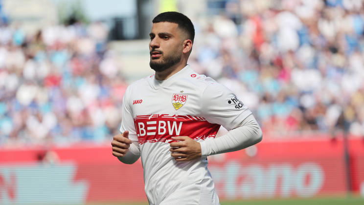 Sinsheim , Bundesliga TSG 1899 Hoffenheim vs VfB Stuttgart , Deniz Undav VfB