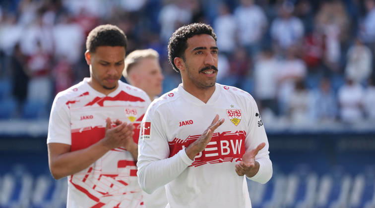 Sinsheim , Bundesliga TSG 1899 Hoffenheim vs VfB Stuttgart , front Tiago Tomas VfB