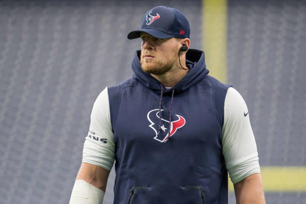 October 1, 2017: Houston Texans defensive end J.J. Watt (99) warms up prior to an NFL, American Football Herren, USA football game between the Houston Texans and the Tennessee Titans at NRG Stadium in Houston, TX. ..Trask Smith CSM Copyright: xTraskxSmithx