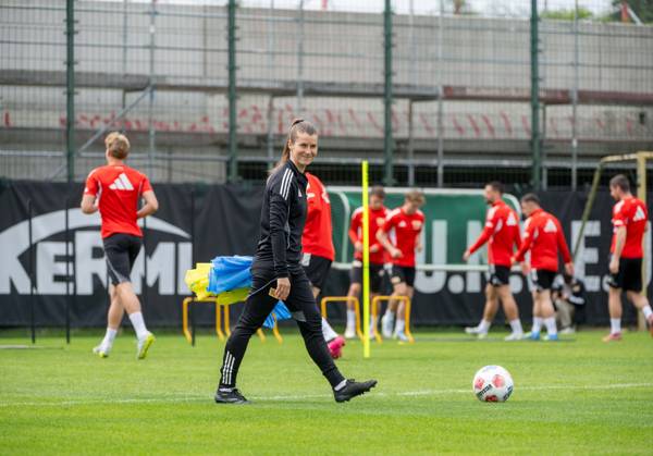 Soccer, Men, Season 2025 2026, 1 Bundesliga, 1 FC Union Berlin, Training on training ground II, Coach Marie Louise Eta 1 FC Union Berlin , 05 05 2026, Copyright: xMatthiasxKochx