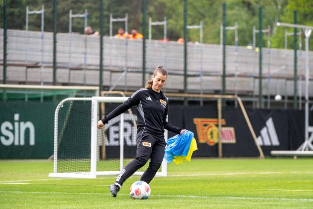 Soccer, Men, Season 2025 2026, 1 Bundesliga, 1 FC Union Berlin, Training on training ground II, Coach Marie Louise Eta 1 FC Union Berlin , 05 05 2026, Copyright: xMatthiasxKochx