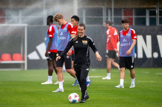 Soccer, Men, Season 2025 2026, 1 Bundesliga, 1 FC Union Berlin, Training on training ground II, Coach Marie Louise Eta 1 FC Union Berlin , 05 05 2026, Copyright: xMatthiasxKochx