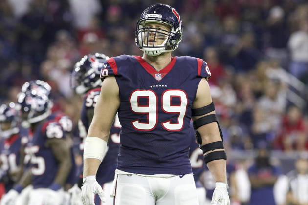 October 8, 2017: Houston Texans defensive end J.J. Watt (99) during the NFL, American Football Herren, USA game between the Kansas City Chiefs and the Houston Texans at NRG Stadium in Houston, TX. John Glaser CSM. Copyright: xJohnxGlaserx