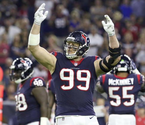 October 8, 2017: Houston Texans defensive end J.J. Watt (99) during the NFL, American Football Herren, USA game between the Kansas City Chiefs and the Houston Texans at NRG Stadium in Houston, TX. John Glaser CSM. Copyright: xJohnxGlaserx