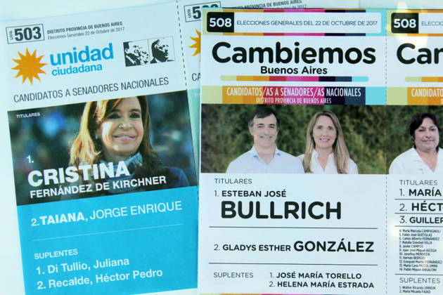 October 14, 2017 - Buenos Aires, Buenos Aires, Argentina - In October 22, voters head to the polls for midterm elections, where a third of the Senate and around half the seats in the lower house of congress are in play. The elections will take place during the presidency of Mauricio Macri whose Cambiemos coalition also controls the city of Buenos Aires and Buenos Aires Province. Oposition are divided in two main groups; Unidad Ciudadana, lead by the former president Cristina Ferno¡ndez de Kirchner and 1Pais, lead by Sergio Massa. Copyright: xClaudioxSantistebanx