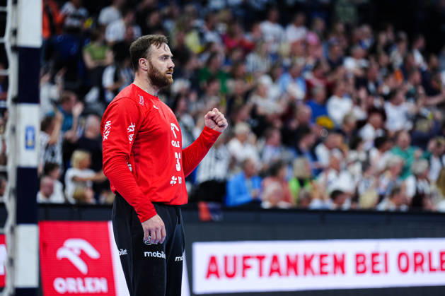 Cheering after Andreas Wolffs save THW Kiel, 33 GER, THW Kiel vs RK Nexe, Handball, EHF European League, Quarter-final, second leg, 2025 2026 season, 05 05 2026 GER, THW Kiel vs RK Nexe, Handball, EHF European League, Quarter-final, second leg, 2025 2026 season, 05 05 2026 Kiel Copyright: xEibner-Pressefoto MarcelxvonxFehrnx EP_MFN