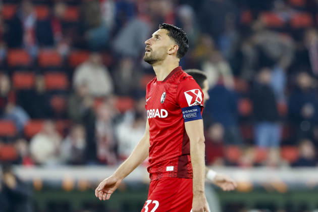 Vincenzo Grifo SC Freiburg, 32 , Germany, Football, UEFA Europa League, semi-final, 2025 2026, SC Freiburg vs Sporting Braga, 07 05 2026, Freiburg im Breisgau Europa Park Stadium Germany Copyright: xGrantxHubbsx