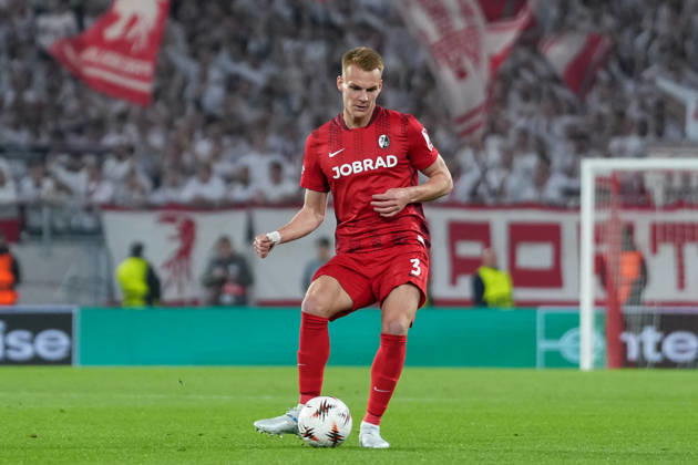 Philipp Lienhart SC Freiburg, 03 on the ball , Germany, Football, UEFA Europa League, semi-final, second leg, 2025 2026, SC Freiburg vs SC Braga, 07 05 2026, Europa Park Stadion, Freiburg Europa Park Stadion Baden Württemberg Germany Copyright: xArnexAmbergx