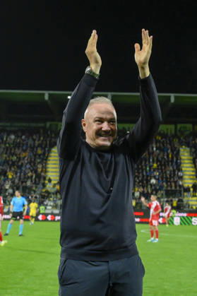 Frosinone s head coach Massimiliano Alvini during the Serie BKT soccer match between Frosinone and Mantova at the Frosinone™s Benito Stirpe stadium, Italy - Friday, May 08, 2026 - Soccer ( Photo by Fabrizio Corradetti LaPresse )  Copyright: xFabrizioxCorradetti LaPressex