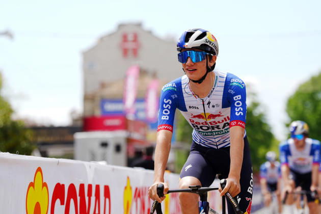 Italy™s Giulio Pellizzari of Red Bull - Bora - Hansgrohe during Stage 2 of the Giro d™Italia, from Burgas to Veliko Tarnovo, Bulgaria, Saturday, May 9, 2026.  Copyright: xMassimoxPaolone LaPressex