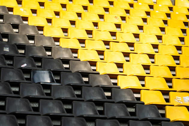 Germany Bundesliga 2025 2026 Matchday 33, Borussia Dortmund vs Eintracht Frankfurt, Friday, 08 05 2026 Signal Iduna Park, North Rhine-Westphalia Stand empty seats Symbol photo Copyright: xCelinaxLeiersx