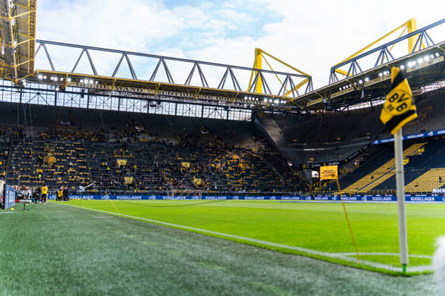 Germany Bundesliga 2025 2026 Matchday 33, Borussia Dortmund vs Eintracht Frankfurt, Friday, 08 05 2026 Signal Iduna Park, Nordrhein Westfalen Stadion, General view Corner flag overview Copyright: xCelinaxLeiersx