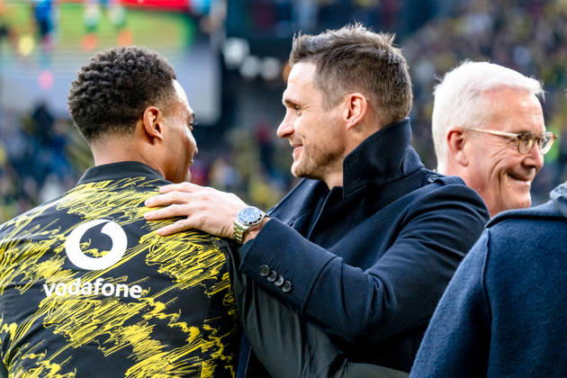 Germany Bundesliga 2025 2026 Matchday 33, Borussia Dortmund vs Eintracht Frankfurt, Friday, 08 05 2026 Signal Iduna Park, North Rhine-Westphalia Sebastian Kehl Felix Nmecha Borussia Dortmund, 8 Copyright: xCelinaxLeiersx