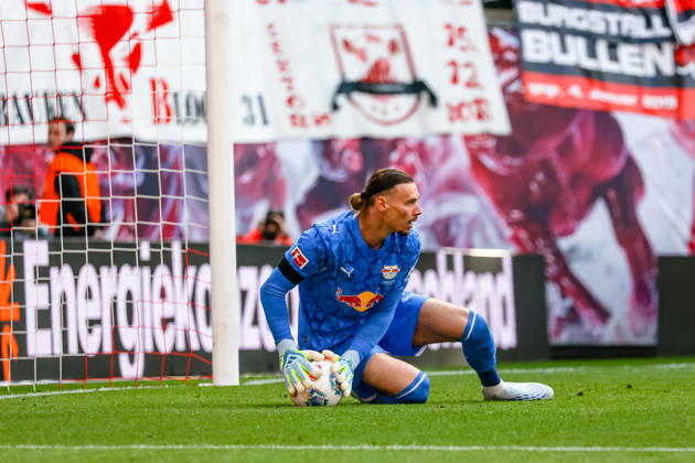 Maarten Vandevoordt RB Leipzig, 26 haelt den Ball, RB Leipzig vs FC St Pauli, Fußball, 1 Bundesliga, 33 Spieltag, Saison 2025 2026, 09 05 2026,¨ DFL REGULATIONS PROHIBIT ANY USE OF PHOTOGRAPHS AS IMAGE SEQUENCES AND OR QUASI VIDEO,¨ RB Leipzig vs FC St Pauli, Fußball, 1 Bundesliga, 33 Spieltag, Saison 2025 2026, 09 05 2026 Leipzig Copyright: xEibner-Pressefoto LauraxRoemerx EP_LRR