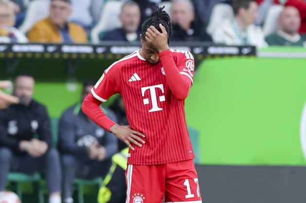 Michael Olise FC Bayern Muenchen looks dejected, Bundesliga, VfL Wolfsburg v FC Bayern München, Volkswagen Arena on May 09, 2026 in Wolfsburg, Germany Photo by Marco Steinbrenner DeFodi Images Michael Olise FC Bayern Muenchen looks dejected, Bundesliga, VfL Wolfsburg v FC Bayern München, Volkswagen Arena, May 9, 2026 in Wolfsburg, Germany Photo by Marco Steinbrenner DeFodi Images DFL regulations prohibit any use of photographs as image sequences and or quasi video