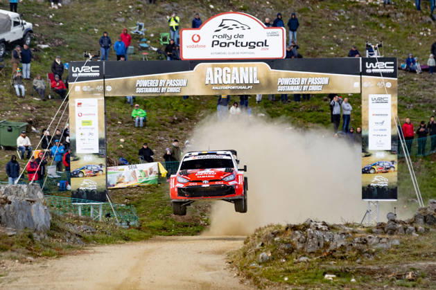 IPA84523002 - ,Driver Oliver Solber And Co-Driver Elliott Edmondson Of The Team Toyota Gazoo Racing Wrt Are Driving The Toyota Gr Yaris Rally1They Face ,2nd The Day Of The Race During Fia World Rally Championship WRC, Motorsport Rallye, WM Vodafone Rally De Portugal 2026 09 May Matosinhos, Portugal Copyright: xLucaxBarsali IPAxSportx xx 84523002