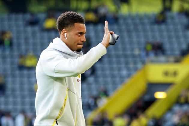 Dortmund, Germany, 08 05 26, Felix Nmecha Borussia Dortmund gestures during the Bundesliga 1 match between Borussia Dortmund Eintracht Frankfurt at Signal Iduna Park in Dortmund Photo by Joachim Bywaletz DFB DFL REGULATIONS PROHIBIT ANY USE OF PHOTOGRAPHS AS IMAGE SEQUENCES AND OR QUASI VIDEO Copyright: JoachimxBywaletz xJB-Sportfoto