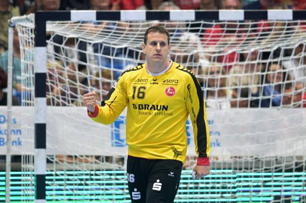 Nebojsa Simic Goalkeeper MT Melsungen 16 , GER, MT Melsungen ThSV Eisenach, Handball, 1 Bundesliga, 31 Matchday, Season 2025 2026, 09 05 2026, GER, MT Melsungen ThSV Eisenach, Handball, 1 Bundesliga, 31 Matchday, Season 2025 2026, 09 05 2026 Kassel Copyright: xEibner-Pressefotox xRolandxSippelx EP_RSL