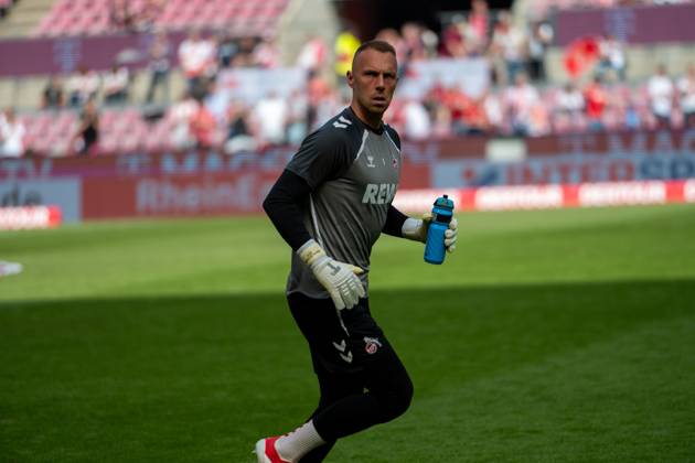 Marvin Schwaebe, Goalkeeper, 1 FC Koeln 1 , , 1 FC Koeln vs 1 FC Heidenheim, Football, 1 Bundesliga, 33 Matchday, 10 05 2026 DFB DFL regulations prohibit any use of photographs as image sequences and or quasi video Koeln Nordrhein Westfalen Germany Copyright: xkolbert-press MartinxWdziecznyx