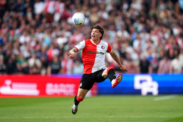 Eredivisie: Feyenoord Rotterdam v AZ Alkmaar Rotterdam - Jordan Bos of Feyenoord Rotterdam during the 33rd competition round of the 2025 2026 Eredivisie season. The match is set between Feyenoord Rotterdam and AZ Alkmaar at De Kuip on 10 May 2026 in Rotterdam, The Netherlands. Copyright: xYannickxVerhoevenx