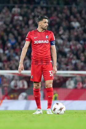Vincenzo Grifo SC Freiburg, 32 on the ball , Germany, Football, UEFA Europa League, semi-final, second leg, 2025 2026, SC Freiburg vs SC Braga, 07 05 2026, Europa Park Stadion, Freiburg Europa Park Stadion Baden Württemberg Germany Copyright: xArnexAmbergx