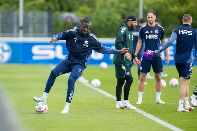 14 05 2026, Football, Training of FC Schalke 04 Bryan Lasme FC Schalke 04 Gelsenkirchen Training ground FC Schalke 04 NRW Germany xRHR PHOTO YYx Copyright: RHR-FOTOx RHR-FOTO YY