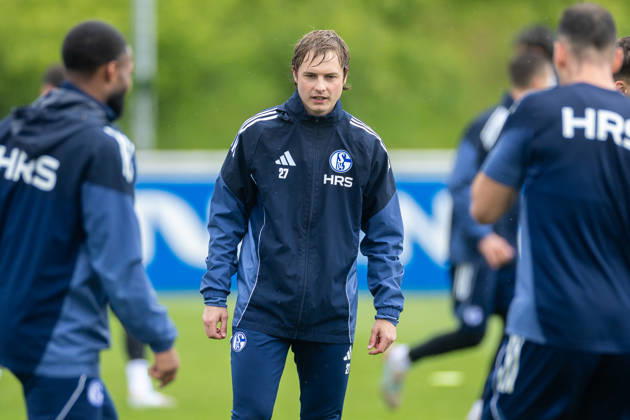 14 05 2026, Soccer, Training of FC Schalke 04 Finn Porath FC Schalke 04 Gelsenkirchen Training ground FC Schalke 04 NRW Germany xRHR PHOTO YYx Copyright: RHR-FOTOx RHR-FOTO YY