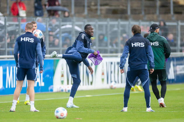 14 05 2026, Football, Training of FC Schalke 04 Bryan Lasme FC Schalke 04 Gelsenkirchen Training ground FC Schalke 04 NRW Germany xRHR PHOTO YYx Copyright: RHR-FOTOx RHR-FOTO YY