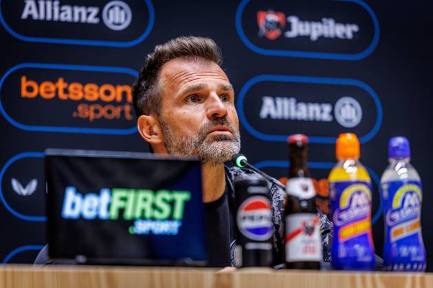 Club s head coach Ivan Leko pictured during a press conference, PK, Pressekonferenz of Belgian soccer team Club Brugge KV, Friday 15 May 2026 in Brugge, regarding their lasts games of the Champion s Play-Off (PO 1) competition of the Jupiler Pro League. KURTxDESPLENTER  x173965321x
