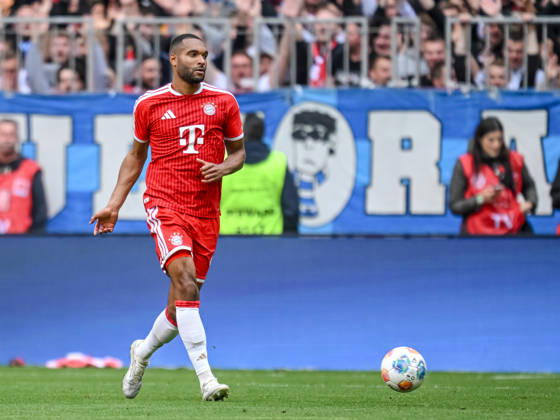 Jonathan Tah FC Bayern München in action, am Ball, Einzelaktion waehrend des spiels der Bundesliga zwischen FC Bayern München und 1 FC Köln, Allianz Arena am 16 May 2026 in München, Germany Photo by Harry Langer DeFodi Images Jonathan Tah FC Bayern München controls the Ball during the Bundesliga match between FC Bayern München and 1 FC Köln at Allianz Arena on May 16, 2026 in München, Germany Photo by Harry Langer DeFodi Images DFL regulations prohibit any use of photographs as image sequences and or quasi video Photo by Harry Langer DeFodi Images DFL regulations prohibit any use of photographs as image sequences and or quasi video