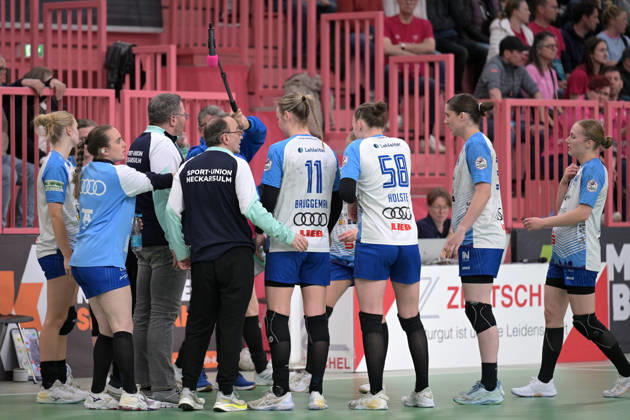 Time Out Sport Union Neckarsulm TusSies Metzingen vs Sport Union Neckarsulm , Handball, Alsco HBF, 5 Play Off League Matchday, Season 2025 2026, 16 05 2026 TusSies Metzingen vs Sport Union Neckarsulm , Handball, Alsco HBF, 5 Play Off League Matchday, Season 2025 2026, 16 05 2026 Tuebingen Copyright: xEibner-Pressefoto TobiasxBaurx EP_TBR
