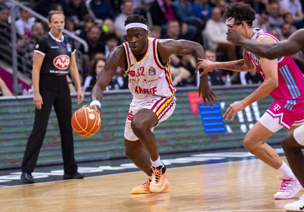 Charles Thompson Fitness First Wuerzburg Baskets, 32 Telekom Baskets Bonn Fitness First Würzburg Baskets 16 05 2026 Basketball, easyCredit Basketball Bundesliga, Playoffs, Quarterfinals Game 1, GER, Bonn, Telekom Dome Bonn Copyright: HMBxMedia xMarcoxBader