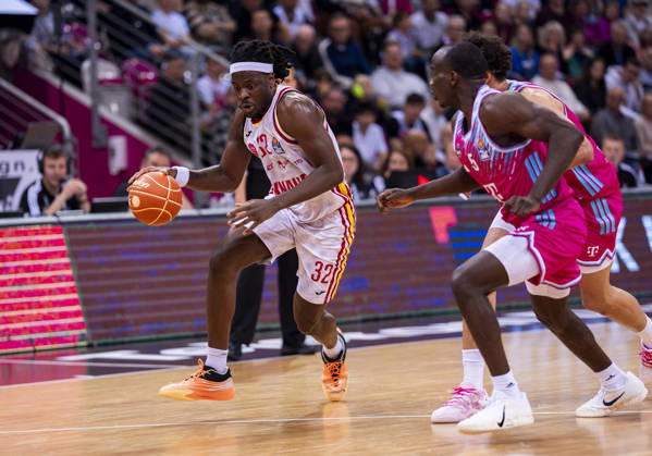 Charles Thompson Fitness First Wuerzburg Baskets, 32 Telekom Baskets Bonn Fitness First Würzburg Baskets 16 05 2026 Basketball, easyCredit Basketball Bundesliga, Playoffs, Quarterfinals Game 1, GER, Bonn, Telekom Dome Bonn Copyright: HMBxMedia xMarcoxBader