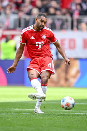 Jonathan Tah FC Bayern München in action, am Ball, Einzelaktion waehrend des spiels der Bundesliga zwischen FC Bayern München und 1 FC Köln, Allianz Arena am 16 May 2026 in München, Germany Photo by Harry Langer DeFodi Images Jonathan Tah FC Bayern München controls the Ball during the Bundesliga match between FC Bayern München and 1 FC Köln at Allianz Arena on May 16, 2026 in München, Germany Photo by Harry Langer DeFodi Images DFL regulations prohibit any use of photographs as image sequences and or quasi video Photo by Harry Langer DeFodi Images DFL regulations prohibit any use of photographs as image sequences and or quasi video