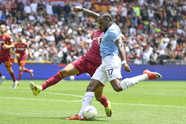 Lazio™s Nuno Tavares during the Serie A Enilive soccer match between AS Roma and SS Lazio at the Rome s Olympic stadium, Italy - Sunday, May 17, 2026. - Soccer.  Copyright: xFabrizioxCorradetti LaPressex