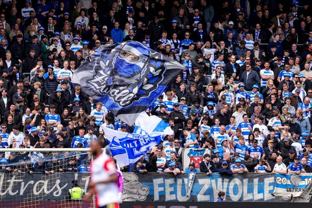 ZWOLLE, 17-05-2026 , MACÂ³PARK , season 2025 2026 , Dutch Eredivisie Football , match between PEC Zwolle and Feyenoord , picture shows PEC Zwolle supporters PEC - Feyenoord  x203758820x Copyright: