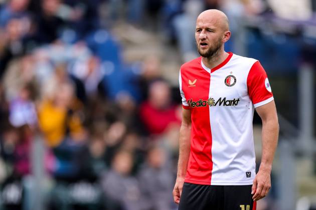 ZWOLLE, 17-05-2026 , MACÂ³PARK , season 2025 2026 , Dutch Eredivisie Football , match between PEC Zwolle and Feyenoord , picture shows Feyenoord player Gernot Trauner looks on PEC - Feyenoord  x203759620x Copyright: