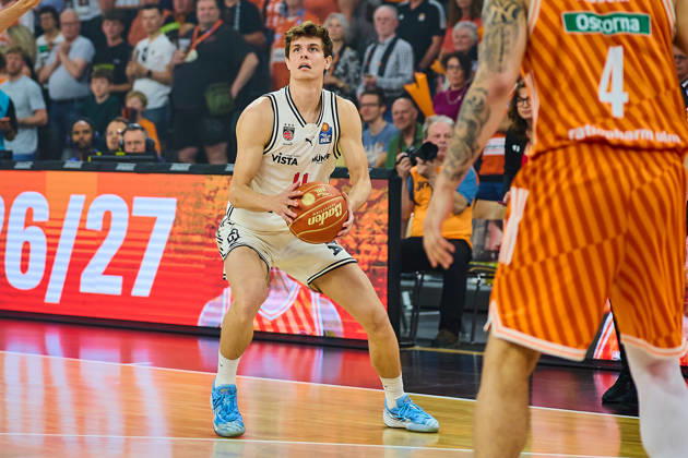 Richard Balint BMA365 Bamberg Baskets, 11 GER, ratiopharm ulm vs Bamberg Baskets, basketball, playoffs, quarterfinals, 3 match, EasyCredit BBL, 2025 2026 season, 23 05 2026 GER, ratiopharm ulm vs Bamberg Baskets, basketball, playoffs, quarterfinals, 3 match, EasyCredit BBL, 2025 2026 season, 23 05 2026 New Ulm Copyright: xEibner-Pressefoto GeraldxOelze-dexStoppanyx EP_ODS