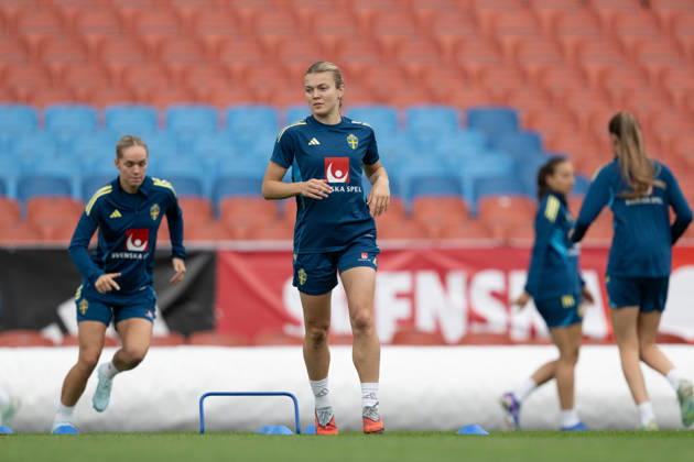 260604 Beata Olsson of the Swedish women s national football team during a training session on June 4, 2026 in Gothenburg Photo Daniel Stiller BILDBYRAN code DS DS0583 fotboll football soccer fotball vm kval kval fifa womens world cup qualifier qualifier träning practice training sverige sweden dam bbeng Copyright: DANIELxSTILLER BB260604DS005