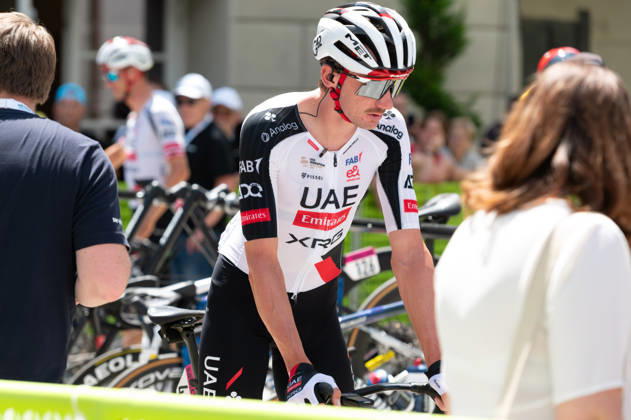 IPA85848982 - Brandon McNulty of UAE Team Emirates XRG during the first stage of the 2026 Tour de Suisse, which began in Sondrio, Italy, on June 17, 2026  Copyright: xSilviaxColombo IPAxSportx xx 85848982