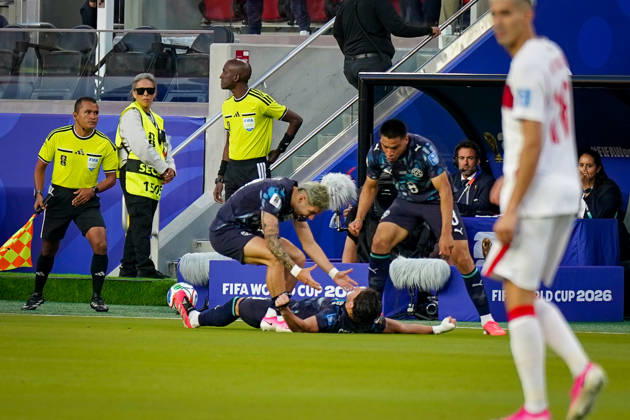 USA Soccer 2026 FIFA World Cup Group Stage Group D Turkey vs. Paraguay Levi’s Stadium, Santa Clara, San Francisco Bay Area, Santa Clara County, California Goal and goal celebration for the 1–0 score by Mathias Villasanti Mathias Villasanti, Paraguay, 23 Joy, emotion, celebration,detected_source_language Copyright: xJOERANxSTEINSIEKx