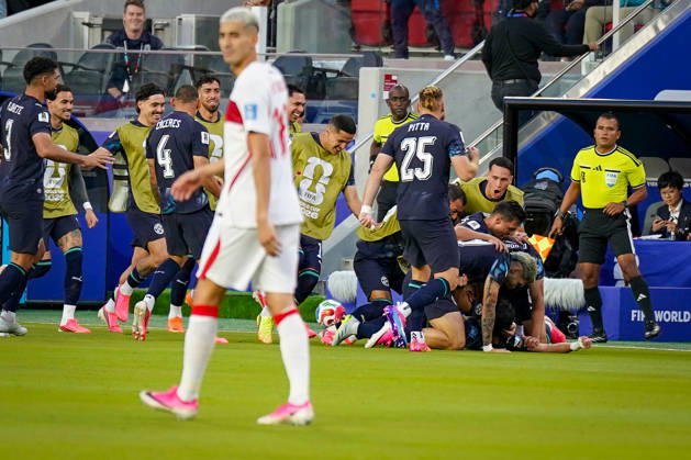 USA Soccer 2026 FIFA World Cup Group Stage Group D Turkey vs. Paraguay Levi’s Stadium, Santa Clara, San Francisco Bay Area, Santa Clara County, California Goal and goal celebration for the 1–0 score by Mathias Villasanti Mathias Villasanti, Paraguay, 23 Joy, emotion, celebration,detected_source_language Copyright: xJOERANxSTEINSIEKx