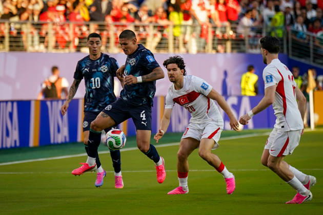 USA Soccer 2026 FIFA World Cup Group Stage Group D Turkey vs. Paraguay Levi’s Stadium Santa Clara, San Francisco Bay Area, Santa Clara County, California Juan Caceres Juan Caceres Paraguay, 4 Ã u0081Ángel Romero Ángel Romero Paraguay, 10 Oguz AYDIN Oguz AYDIN Turkey 20,detected_source_language Copyright: xJOERANxSTEINSIEKx