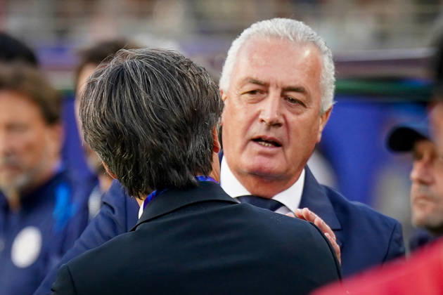 USA Soccer 2026 FIFA World Cup Group Stage Group D Turkey vs. Paraguay Levi’s Stadium, Santa Clara, San Francisco Bay Area, Santa Clara County, California Vincenzo MONTELLA, Turkey Coach; Gustavo Alfaro, Paraguay Coach,detected_source_language Copyright: xJOERANxSTEINSIEKx
