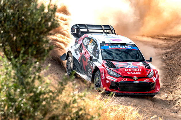 IPA86049821 - Takamoto Katsuta (JPN) and Aaron Johnston (IRL) in a Toyota GR Yaris Rally1 driving for Toyota Gazoo Racing WRT during the 8th round of the FIA WRC, Motorsport Rallye, WM EKO Acropolis Rally Greece, June 25, 2026 Copyright: xFedericoxManoni IPAxSportx xx 86049821