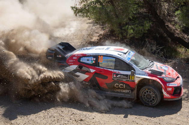 IPA86177660 - Takamoto Katsuta (JPN) and Aaron Johnston (IRL) in a Toyota GR Yaris Rally1 driving for Toyota Gazoo Racing WRT during the 8th round of the FIA WRC, Motorsport Rallye, WM EKO Acropolis Rally Greece, June 28, 2026 Copyright: xFedericoxManoni IPAxSportx xx 86177660