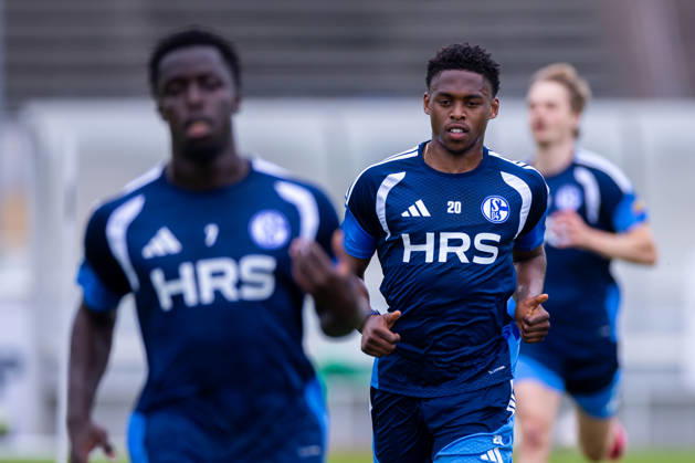 July 8, 2026, Soccer, FC Schalke 04 training session, Junior Adamu, FC Schalke 04, Gelsenkirchen, FC Schalke 04 training facility, North Rhine-Westphalia, Germany, xRHR, PHOTO YYx Copyright: RHR-FOTOx RHR-FOTO YY
