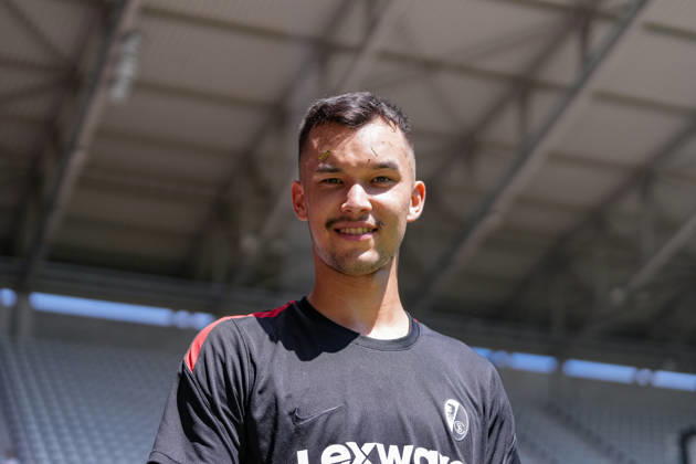 Mio Backhaus, SC Freiburg, Germany, Soccer, Bundesliga 1, 2026–2027, SC Freiburg, Open Practice, July 12, 2026, Europa-Park Stadium, Freiburg, Freiburg, Europa-Park Stadium, Baden-Württemberg, Germany Copyright: xArnexAmbergx