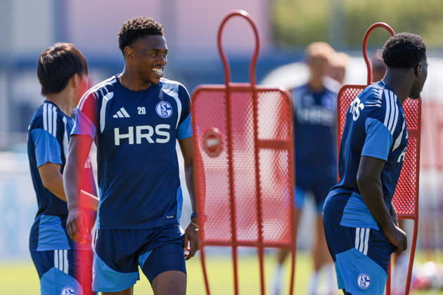 July 15, 2026, Soccer, FC Schalke 04 training session, Junior Adamu, FC Schalke 04, Gelsenkirchen, FC Schalke 04 training facility, North Rhine-Westphalia, Germany, xRHR, PHOTO YYx Copyright: RHR-FOTOx RHR-FOTO YY