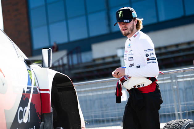 IPA86763237 - Driver Oliver Solber and co-driver Elliott Edmondson of Team Toyota Gazoo Racing WRT are driving the Toyota GR Yaris Rally1. They will compete on the first day of the race during the 2026 FIA World Rally Championship WRC, Motorsport Rallye, WM Delfi Rally Estonia on July 17 in Tartu, Estonia. Copyright: xLucaxBarsali IPAxSportx xx 86763237